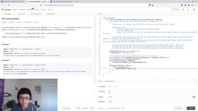 Terrible LeetCode in Kotlin: #207 Course Schedule смотреть онлайн