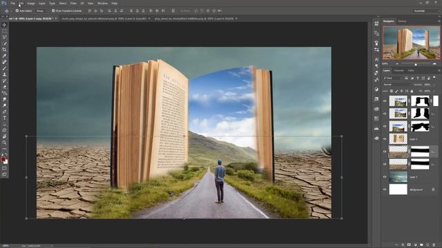 Amazing Book Photo Manipulation | photoshop tutorial cc смотреть онлайн