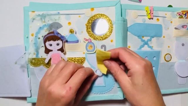 Развивающая книга из фетра и ткани. Кукольный домик с новогодним сюжетом смотреть онлайн
