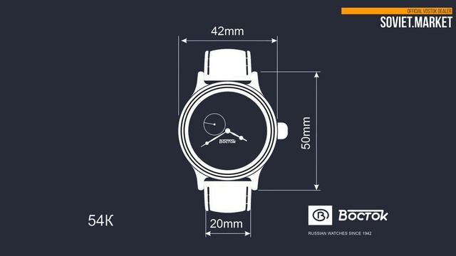 Vostok Kirovskie K-43 Retro 540932 Russian watch Review смотреть онлайн
