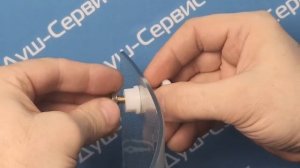 Установка ролика с эксцентриком для душевых кабин