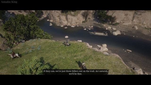 Red Dead Redemption 2 PS5 - Arthur meets Charles and Javier near Blackwater (4K ULTRA HD) смотреть онлайн
