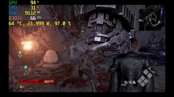 Code Vein - Intel Iris Xe integrated Graphics i7 1195G7 GPD Win Max 2021 No GPU