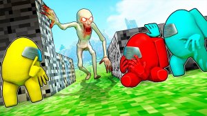 SCP ПРЯТКИ В МИРЕ МАЙНКРАФТ! ПРЕДАТЕЛИ АМОНГ АС СПРЯТАЛИСЬ ЗА КАМНЯМИ! СКРОМНИК ИЩЕТ В  Garry`s Mod