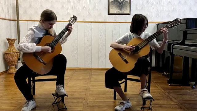 Бодрова Милена и Скворцова Ирина - "Ирландская традиционная мелодия" обр. Макарова О.В. смотреть онлайн