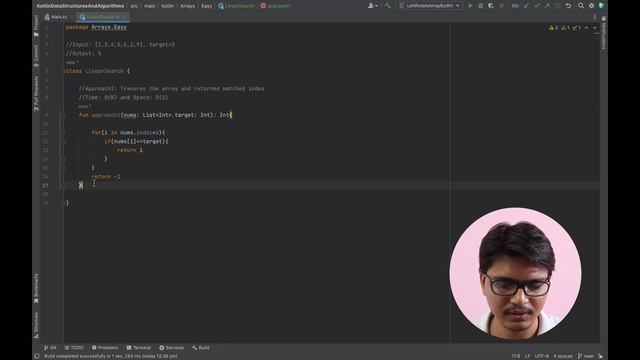 9. Linear Search | Kotlin | Arrays | Data Structures And Algorithms | Android смотреть онлайн