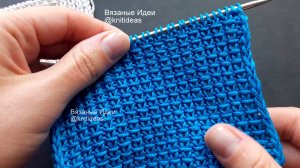 Простейший узор спицами, но эффектный!