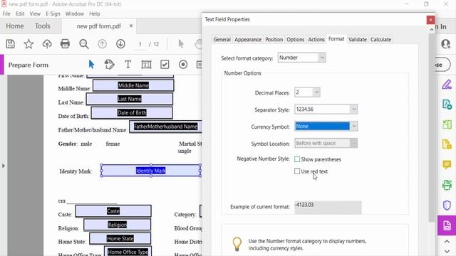 How to add number field in fillable pdf form using Adobe Acrobat Pro DC смотреть онлайн
