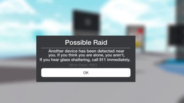 Roblox Error Code “1001” Retake