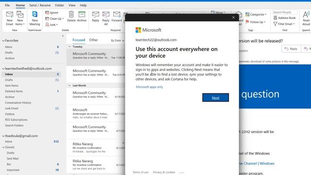 How to Add Another Email Account to Outlook | Add Multiple Email Accounts in Microsoft Outlook смотреть онлайн