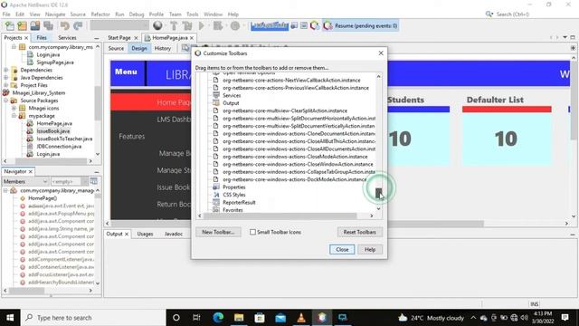 how to recover missing pellete and properties and shortcuts to access in the menus in NetBeans IDE смотреть онлайн