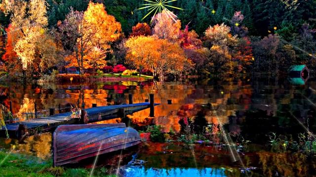 Видеофоны! Videophone! Видеофон Осень! Осенний звездопад! Футаж для монтажа видео!