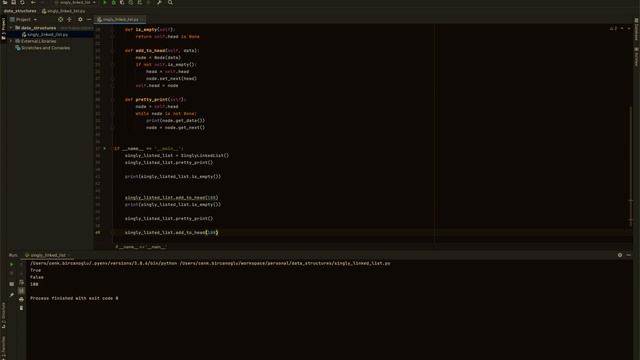 Singly Linked List Definition and Python Implementation смотреть онлайн