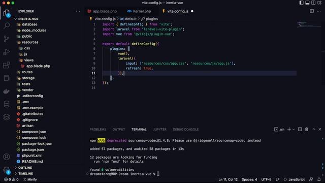 Laravel Vite Vue Inertia смотреть онлайн