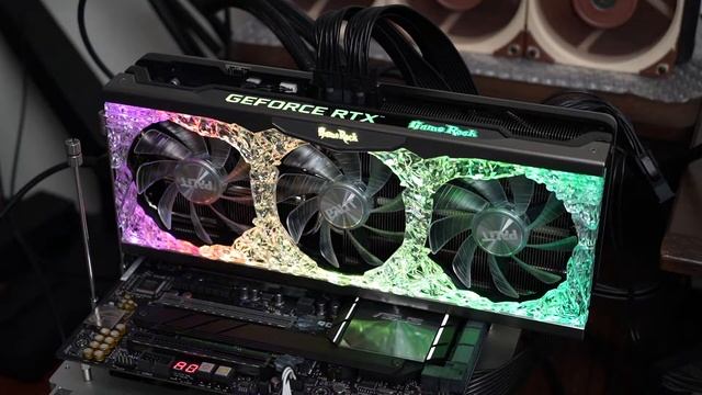 Palit GeForce RTX 3070 Ti GameRock OC LEDイルミネーション смотреть онлайн
