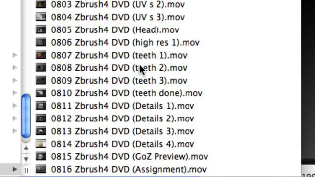 0801 Zbrush4 DVD (Chapter 8 Intro).mov смотреть онлайн