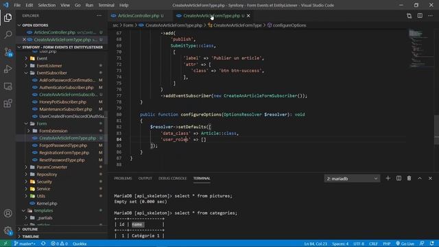 #36 Symfony 5 - Form Events et EntityListener pour les articles смотреть онлайн