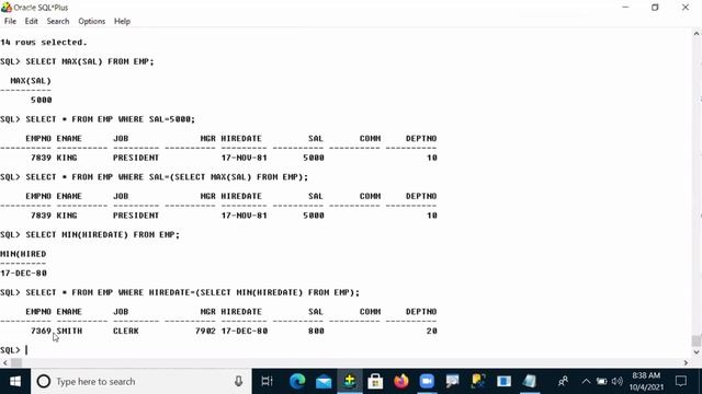#41 #ORACLE - PLSQL DEVELOPER FULL COURSE - SUB QUERY (PART 1) - 41 смотреть онлайн