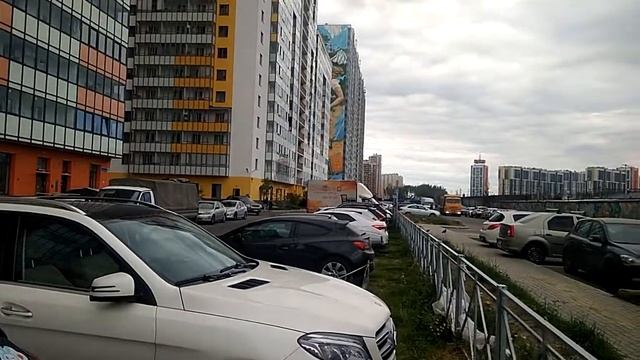 Обзор застройки. Питер. Север. Район Парашютной улицы. 2019. смотреть онлайн
