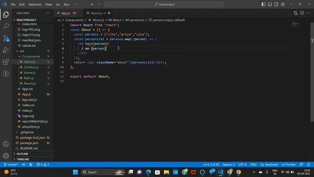 ReactJs Tutorial - Part-18 How to use array index as key in Reactjs (In Tamil) смотреть онлайн