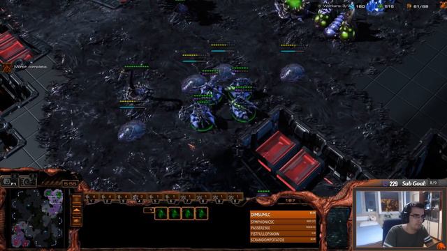 StarCraft 2: ONE Base Mothership Rush!! смотреть онлайн