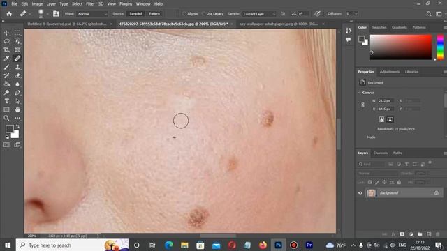 Healing Brush Tools Photoshop in 2 minutes - part 2 смотреть онлайн