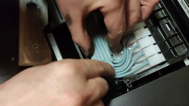 Ремонт печатающей головки принтера Epson L800, Epson L805 смотреть онлайн