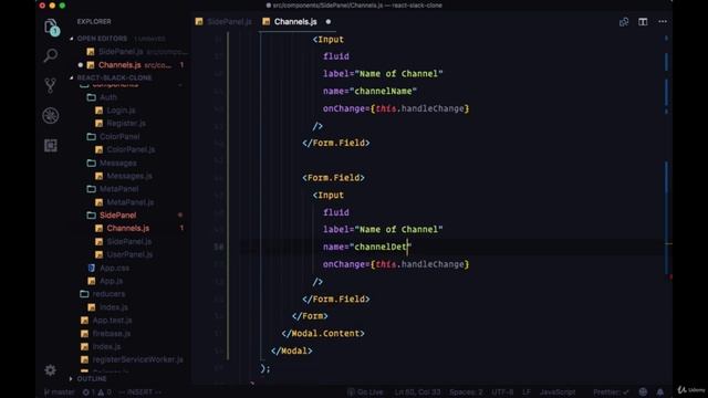 Adding Displaying Public Channels - Create Modal for Adding Channels смотреть онлайн