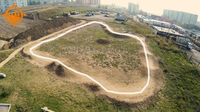 Трасса для BMX велосипедов в Красноярске, мк Солнечный смотреть онлайн