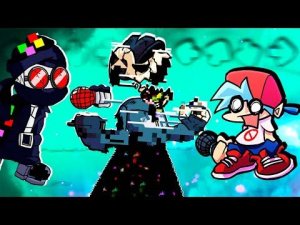 Таби, Хэнк Очень Много ЗАРАЖЕННЫХ ГЛИЧ ВИРУСОМ Боссов во Friday Night Funkin vs pibby