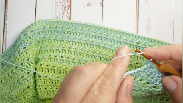 Узор крючком. Скрешеные столбики с накидом. смотреть онлайн