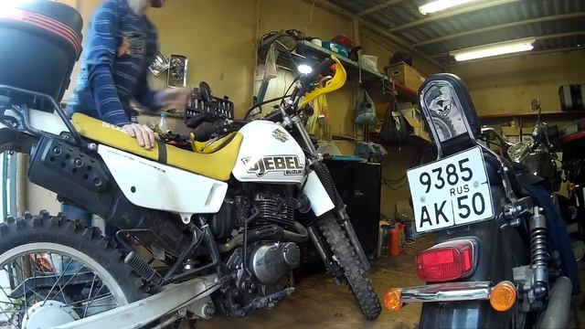 Suzuki DR200 Djebel. Первый запуск смотреть онлайн
