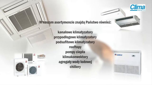 Klimatyzacja montaż klimatyzacji klimatyzator podsufitowy Warszawa Clima Polska смотреть онлайн