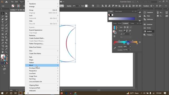 How to make blend design in adobe illustrator bangla tutorial смотреть онлайн