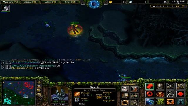 Dazzle Newbie Stunner With Aftershock Skill Forever Stunt Warcraft Dota LOD #20 смотреть онлайн