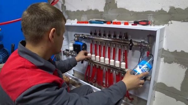 Монтаж водяного теплого пола в частном доме