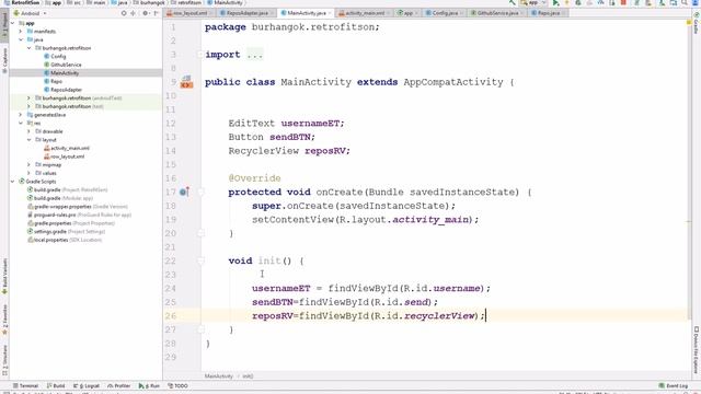 Android Dersleri Retrofit İle Github Api Kullanımı смотреть онлайн