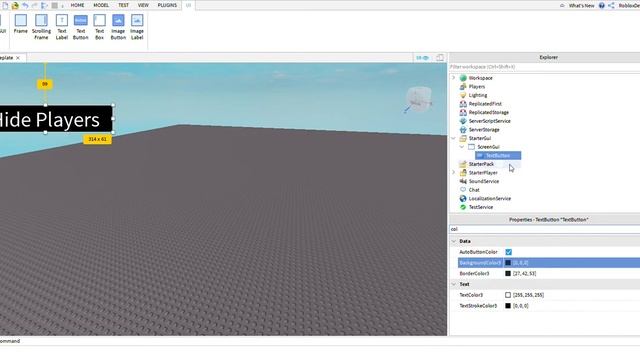 How to make a hide players gui in roblox studio смотреть онлайн