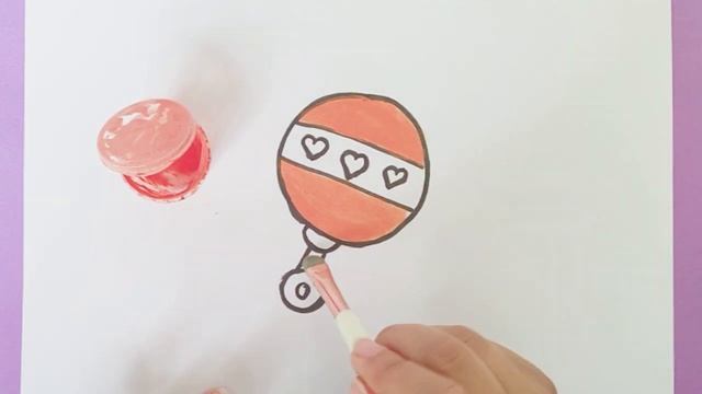 Bolalar uchun chizilgan shiqildoq | Draw a rattle for kids |Рисунок погремушка для детей رسم للأطفا смотреть онлайн