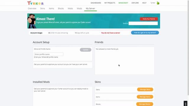 Setting Up Your Tynker Minecraft Account смотреть онлайн