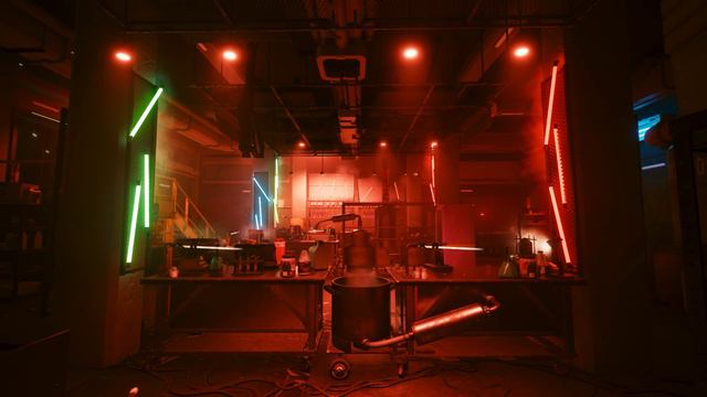 Spend the night In this Maelstrom Meth Lab | CyberPunk City Ambience смотреть онлайн