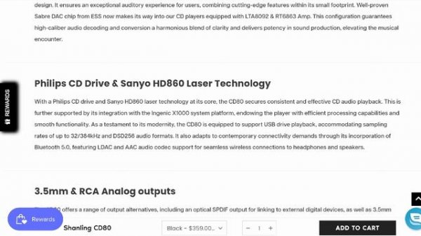 Shanling CD80 CD Player is Here! A Fantastic CD Player With ES9219MQ DAC Chip & Bluetooth