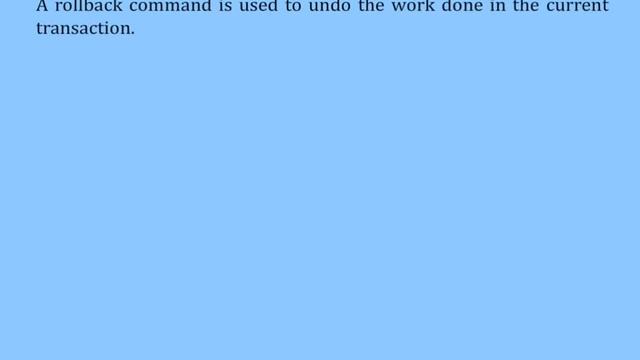 6 4 5 Transaction Control Language TCL смотреть онлайн