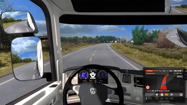 Euro Truck Simulator 2 (1.27) RusMap v 1.7.3 [1.27.x] смотреть онлайн