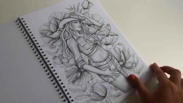 Dream Dancers Coloring book flip-through смотреть онлайн