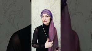 Как сделать головной убор из шарфа