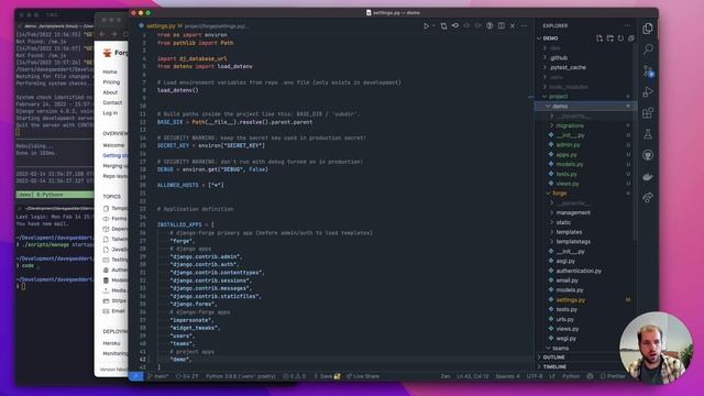 Start a new Django project with Forge (outdated) смотреть онлайн