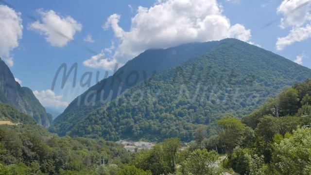 The gorge on the river Mzymta, Sochi, Russia. 4K смотреть онлайн