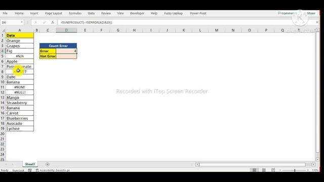 Count Error in Excel /Count cells that contain errors in Excel (Hindi) @ExceljetNet @Innozant смотреть онлайн