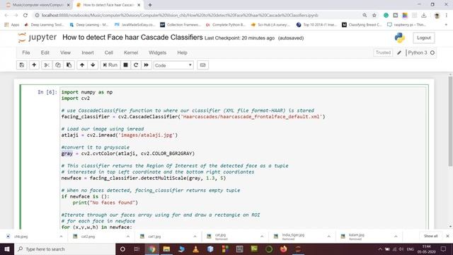 How to detect face haar Cascade Classifiers using OpenCV | Lesson - 2 | OpenCV смотреть онлайн